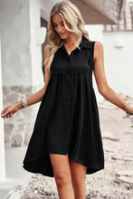 Load image into Gallery viewer, Button Down Collared Sleeveless Dress
