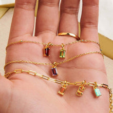 Load image into Gallery viewer, Titanium Steel Inlaid Zircon Pendant Necklace

