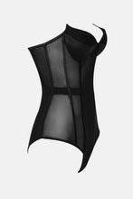 Load image into Gallery viewer, Strapless Spliced Mesh Teddy
