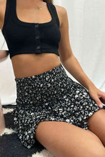 Load image into Gallery viewer, Printed Frill Trim Smocked Mini Skirt
