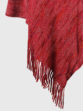 Load image into Gallery viewer, Fringe Hem Hooded Poncho
