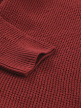 Load image into Gallery viewer, Crisscross Back Waffle-Knit Sweater
