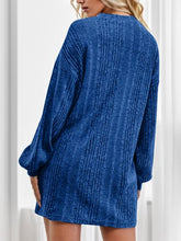 Load image into Gallery viewer, Round Neck Dropped Shoulder Mini Dress
