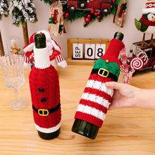 Load image into Gallery viewer, 2-Piece Cable-Knit Wine Bottle Covers
