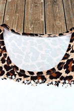 Load image into Gallery viewer, Leopard Color Block Scoop Neck Tunic Tank

