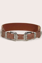 Load image into Gallery viewer, Double Buckle PU Leather Belt
