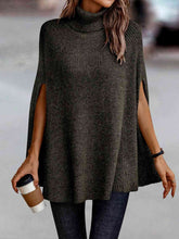 Load image into Gallery viewer, Turtleneck Dolman Sleeve Poncho
