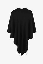 Load image into Gallery viewer, Surplice Neck Pom-Pom Trim Poncho
