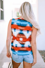Load image into Gallery viewer, Geometric Cutout Round Neck Tank

