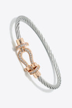 Load image into Gallery viewer, Men Rhinestone Cable Bracelet
