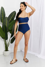 Load image into Gallery viewer, Marina West Swim Wave Break Contrast Trim One-Piece
