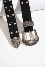 Load image into Gallery viewer, Double Row Studded PU Leather Belt
