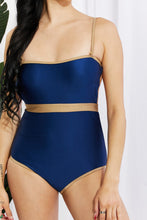 Load image into Gallery viewer, Marina West Swim Wave Break Contrast Trim One-Piece
