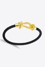 Load image into Gallery viewer, Men Rhinestone Cable Bracelet
