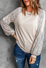 Load image into Gallery viewer, Leopard Raglan Sleeve Top
