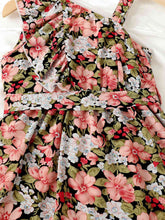 Load image into Gallery viewer, Floral Asymmetrical Neck Ruffled Dress
