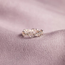 Load image into Gallery viewer, Knotted Hearts 925 Sterling Silver Open Ring
