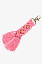 Load image into Gallery viewer, Assorted 4-Pack Handmade Macrame Fringe Keychain
