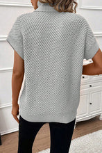 Load image into Gallery viewer, Turtleneck Short Sleeve Sweater
