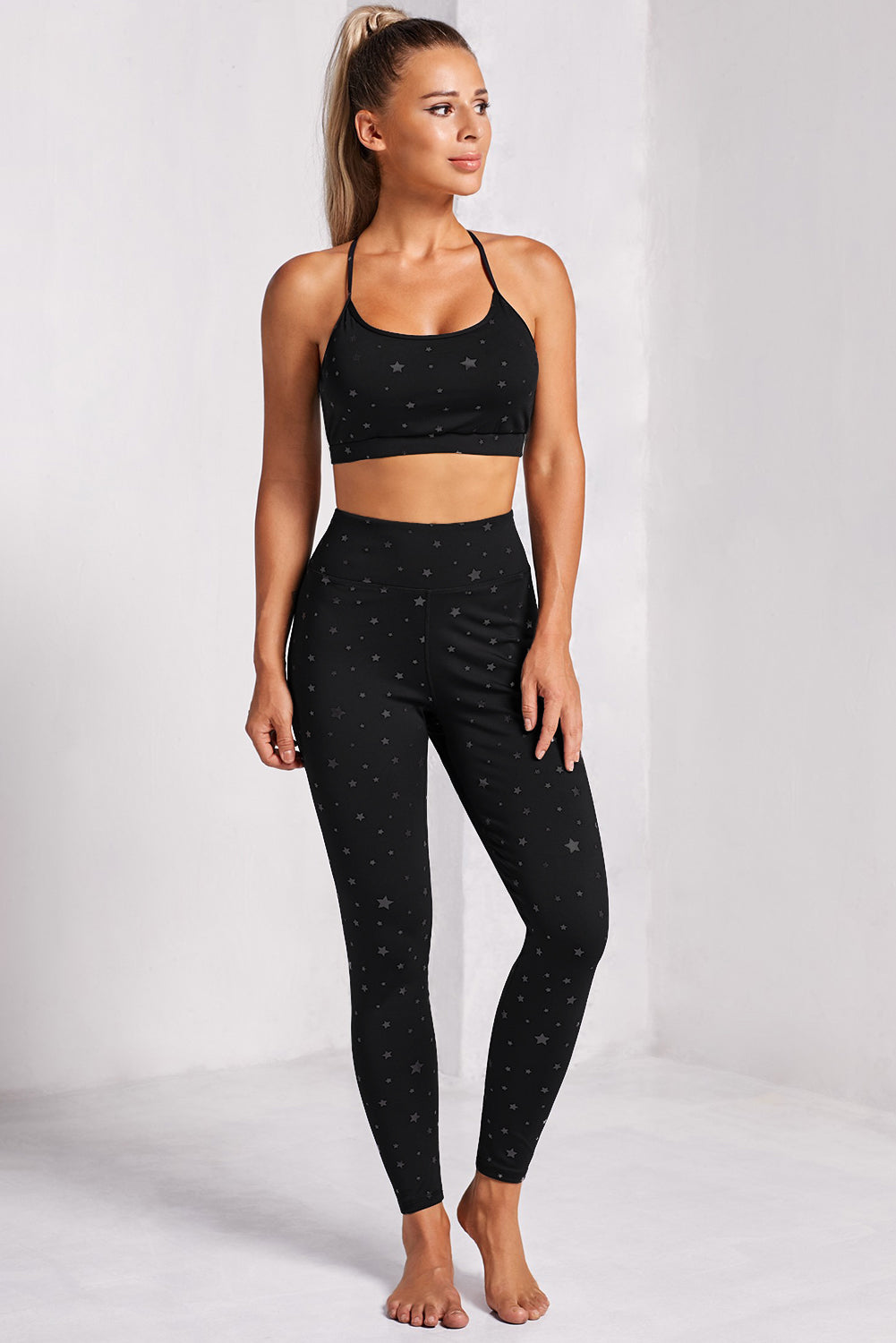 Cheetah Print Sport Bra Legging Set