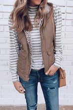Load image into Gallery viewer, Reversible Sherpa &amp; Puffy Quilted Vest
