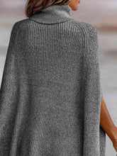 Load image into Gallery viewer, Turtleneck Dolman Sleeve Poncho
