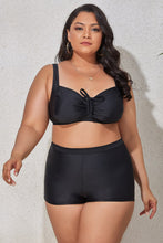 Load image into Gallery viewer, Plus Size Drawstring Detail Two-Piece Swimsuit
