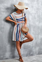 Load image into Gallery viewer, Striped Round Neck Dress
