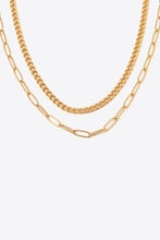 Load image into Gallery viewer, 18K Gold Plated Layered Chain Necklace
