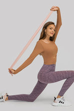 Load image into Gallery viewer, Cut Out Front Crop Yoga Tee
