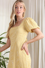 Load image into Gallery viewer, SS back strap dress   gingham
