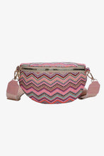 Load image into Gallery viewer, Adored Chevron Straw Sling Bag
