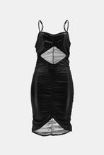 Load image into Gallery viewer, Full Size Spaghetti Strap Cutout Ruched Dress
