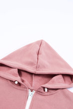 Load image into Gallery viewer, Girls Zip-Up Drawstring Hooded Jacket with Pockets
