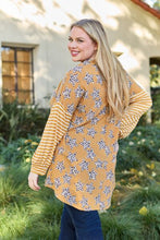 Load image into Gallery viewer, Celeste Design Full Size Leopard Star Striped Long Sleeve Top

