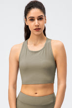 Load image into Gallery viewer, Ribbed Cropped Yoga Racerback Tank Top
