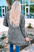 Load image into Gallery viewer, Heathered Open Front Longline Cardigan with Pockets
