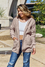 Load image into Gallery viewer, Teddy Hooded Jacket with Pockets
