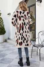 Load image into Gallery viewer, Leopard Open Front Cardigan with Pockets
