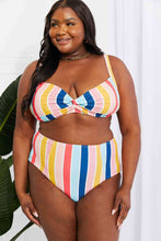 Load image into Gallery viewer, Marina West Swim Take A Dip Twist High-Rise Bikini in Stripe
