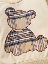 Load image into Gallery viewer, Plaid Bear Graphic Tee and Plaid Print Pants Kit
