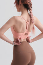 Load image into Gallery viewer, Cutout Racerback Scoop Neck Sports Bra
