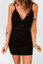 Load image into Gallery viewer, Spaghetti Strap V-Neck Mini Bodycon Dress
