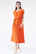 Load image into Gallery viewer, Polka Dot Accordion Pleated Midi Dress
