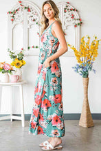 Load image into Gallery viewer, Floral Sleeveless Maxi Dress with Pockets
