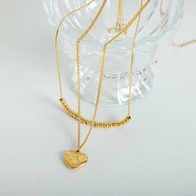 Load image into Gallery viewer, Heart Pendant Double-Lrayed Necklace
