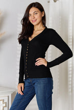 Load image into Gallery viewer, Zenana Full Size V-Neck Long Sleeve Cardigan
