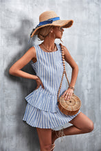 Load image into Gallery viewer, Striped Layered Sleeveless Dress

