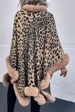 Load image into Gallery viewer, Leopard Open Front Poncho
