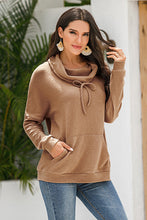 Load image into Gallery viewer, Cowl Neck Drop Shoulder Sweatshirt
